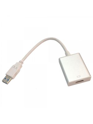 Globaltone USB A Mâle à HDMI Femelle, Argent