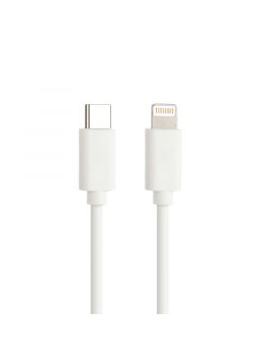 Globaltone cable USB C male male lightning 27W 3ft, Blanc, Charge et Data, Real PD