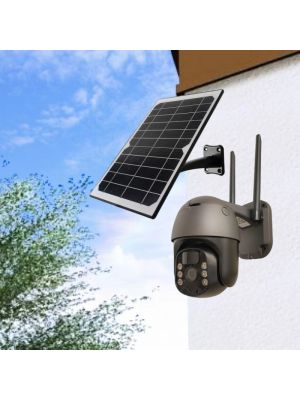 Solar-powered Security Cameras, 1. Real 1080P resolution, high-definition image, support infrared + white light, 3.6MM lens