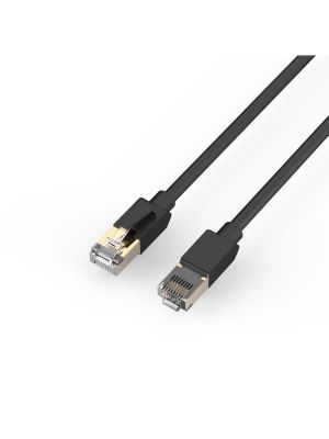 HP Câble réseau Ethernet Cat8 F/FTP, 600MHz, 40Gbps, RJ45, Noir, 1 mètre (DHC-CAT8-01M)