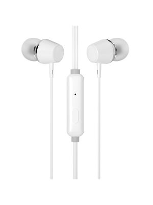 HP Écouteurs Stéréo intra-auriculaire avec contrôle du volume et micro, Blanc (DHE-7000-WHITE)