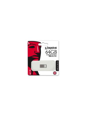 Kingston 64GB DTMicro USB 3.1/3.0 Type-A metal ultra-compact