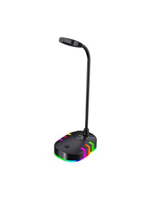 Xtrike Me Microphone de jeu Omnidirectionnel , USB, Haute sensibilité, Lumiere RGB ON/OFF  (XMC-02)