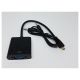 Convertisseur vidéo micro HDMI mâle à VGA Femelle avec audio